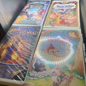 Lot of 4 Walt Disney Masterpiece and The Classics VHS Tapes